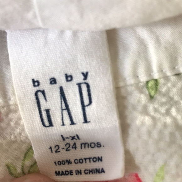 Baby Gap‎ Floral Print Scalloped Hem Bucket Hat Sz 12-24 Months - Picture 4 of 7